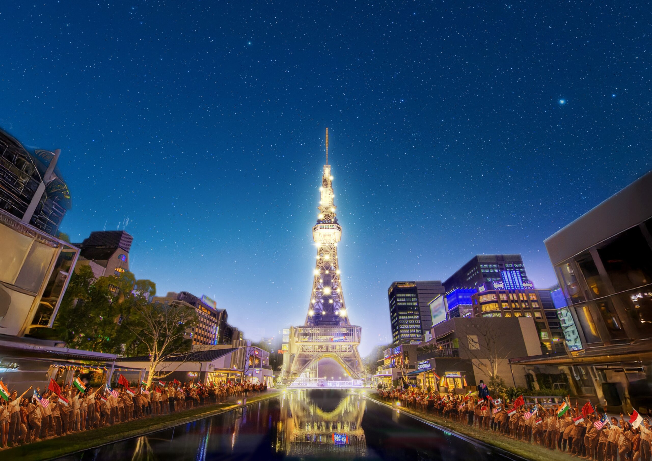 中部電力 MIRAI TOWERから、名古屋の夜空へ～新ライトアップ「タワー 