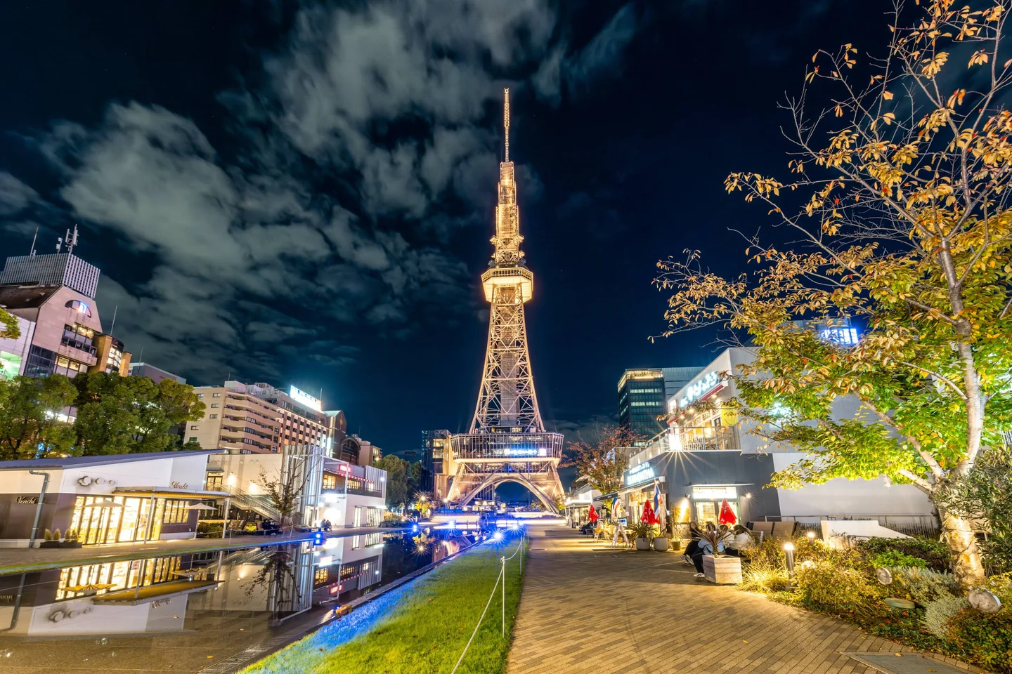 中部電力 MIRAI TOWER新ライトアップ「タワー・ジュエルズ」シャンパンゴールドカラーにライトアップ